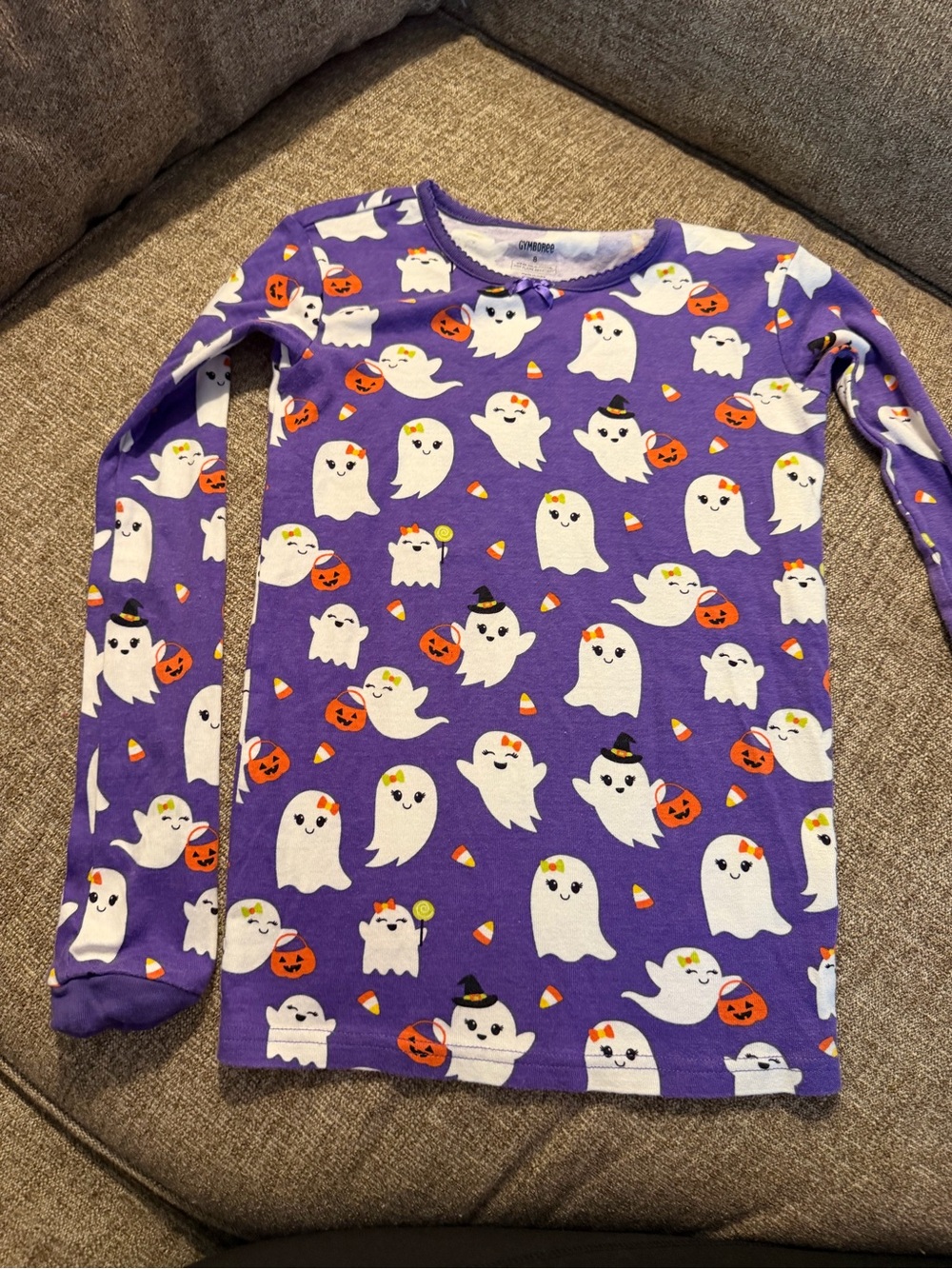 Gymboree girls Purple Halloween Ghost Long-Sleeve Top
